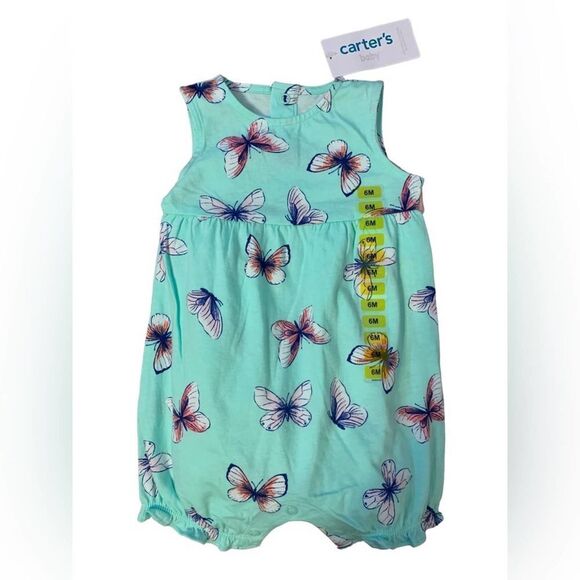 Carter’s Set of Baby Outfits, Dress And 1 Piece Short Outfit, Size 6 Mo., NWT - Picture 3 of 6